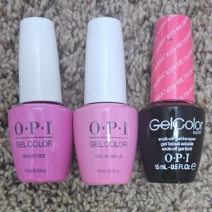 OPI GelColor Trio - Makeout-Side, I Quit My Day Job, Black